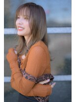 ヘアーラニッシュ 船橋店(hair Lanish)&nbsp;大人可愛いフェザーバング×アースカラー