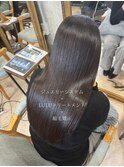 縮毛矯正で艶髪ストレートヘア【銀座】【縮毛矯正】【髪質改善】