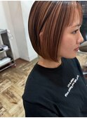 【Barouche/中島綾子】 アンブレラカラー ボブ 堀江