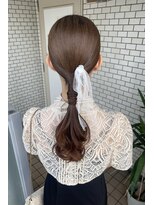 フェリーチェ(Felice)&nbsp;参列ヘア　ローポニー　ポニーテール　タイトポニー