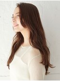 チョコレートブラウン×ゆるふわロング