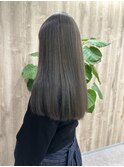 【ブリーチ１回】透明感ナチュラルグレージュカラー