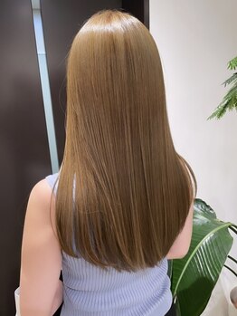 ナンバースリー 溝の口店(Number Three)の写真/【溝の口３分】好みの質感を叶えながら素髪のような毛先までうる艶な自然なストレートに◎【溝の口