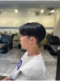 MEN’SHAIR刈り上げセンターパートマッシュヘア