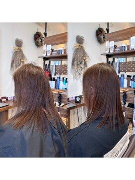 ゴデーレ(GODERE) ぷつっとボブディマロンベージュ＊髪質改善縮毛矯正＊ツヤ髪