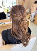 【ERI】ヘアセット！ハーフアップスタイル！ゆるふわ編み込み！