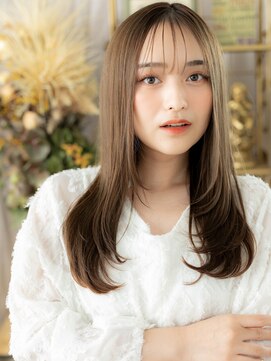 カバーヘア ブリス 北浦和(COVER HAIR bliss) グレーベージュ小顔ストレートワンカールh3北浦和20代30代40代