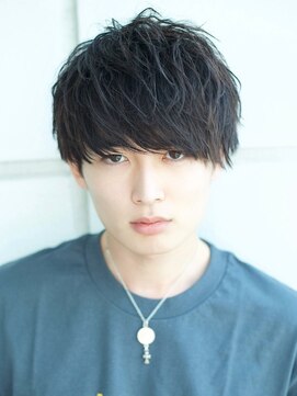 エイド 渋谷(aid) 無造作マッシュショート刈り上げツーブロックソフトツイスト