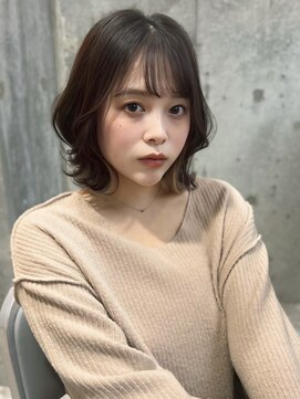 ルームバイシー 新宿(Loom. by Sea) イメチェン×美髪[外はねボブ/ボブ/グレージュ]