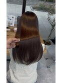 美髪シアーカラー髪質改善レイヤーカット切りっぱなしボブ