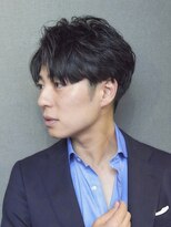 ビーダンディー(Bee dandy)&nbsp;ビジネスツーブロック フェザーパーマ 刈り上げセンターパート