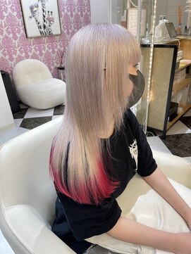 髪屋 紬 ホワイトベージュ/ミルクティーベージュ/デザインカラー