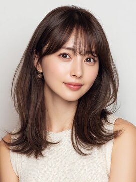 アイコニック 長久手店(ICONIQ) 【髪質改善カラーエステ】艶髪/モカブラウンカラー