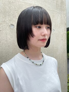 メゾンアクア 表参道(Maison ACQUA) ◎ミニボブ縮毛矯正髪質改善ストレート顔まわりレイヤーカット