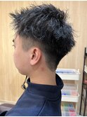 短髪ツイストパーマ