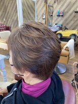 ルネッサンスヘアー ラファエロ(RAFFAELLO)&nbsp;ベージュブラウン　艶々グレーカラー　明るい白髪染め