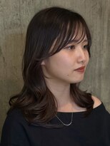 ハーフアンドハーフ(HALF and HALF) 赤み消しカラー/レイヤーカット/前髪なし/ヨシンモリ