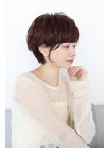 大人かわいい小顔ショートショートヘア30代40代50代白髪ぼかし