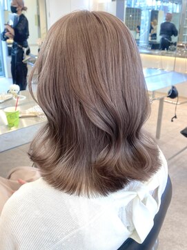 サンクプロジェクト(cinq PROJECT) 原宿韓国顔まわりミルクティーベージュブラウンベージュ