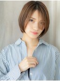 モカブラウンブリーチなしナチュラルショート320Z川口30代40代