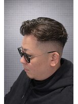 ワンワンオー バーバーショップ 長浜店(@110 BARBER SHOP)&nbsp;ラフJカール×サイドパートで創る、エフォートレスな大人