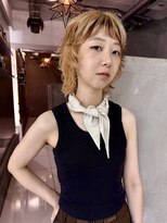 シーレム 元町三宮(SILEM) ハイトーンデザインカラー ショートウルフ