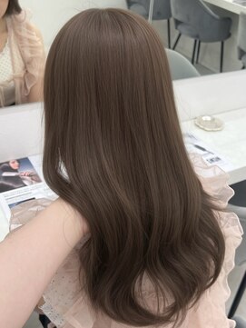 アイトーキョーエス 渋谷(AI TOKYO S) ヘーゼルブラウンブリーチなしカラーダブルカラー透明感イルミナ