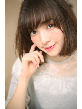 マリアバイアフロート(Maria by AFLOAT) 【重山】3Dカラージグザグバングミニマムボブノットヘア3040代◎