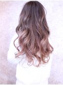福山市　ヘアカラー人気Caary　3Dバレイヤージュグラデーション