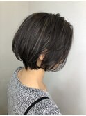 ○マニッシュショート×ネイビーカラーハイライト