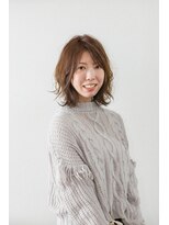 ヘアージャンティ(HAIR GENTIL)&nbsp;ボブ　【 ハイライト × 外ハネ 】