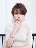 ショート　大人ショート　ショートボブ  小顔ショート　前髪