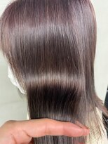 メーヴェ(Mowen) mowen 南堀江 パープルカラー×ツヤ感ストレート