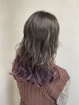 アジールヘア 東上野店(agir hair) パープルグラデーションカラー