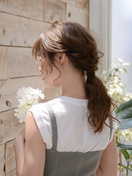 ロアー ヘアー マチルダ 千葉店(RAWR hair MATILDA) 【RAWR】大人ゆるポニー_ロングヘアアンジ