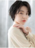 くせ毛風ゆるふわ横顔美人ラフショートb古河20代30代40代