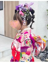 タト(tato) 7歳着付け、ヘアセット