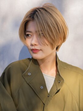 ベンジー 学芸大学店(benji) ハイトーンでショートボブ