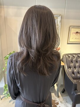 ヘアーデザイン シュシュ(hair design Chou Chou by Yone) 大人かわいいレイヤースタイル♪ハイライト/グレージュ