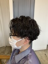 グラ デザイン アンド ヘアー 天王寺店(GRAS DESIGN & HAIR by HEADLIGHT) アップバング×スパイラルパーマ