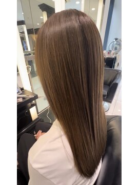 エアー 銀座タワー(AIR) プレミアムケアカラー/髪質改善/ツヤ髪スタイル【榛葉】