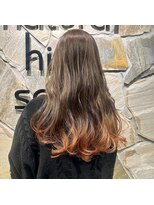 ナチュラルハイセンス 本店(natural high sense) ロング×秋色裾カラー◇町屋/似合わせカット