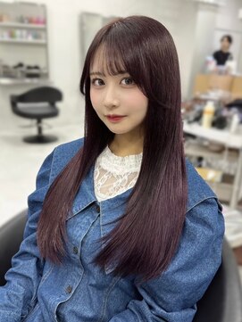 ベレーザシェルト(Beleza scelto) 11126髪質改善チェリーレッド黒髪アッシュブラックワインレッド