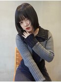 ミニボブ/切りっぱなし/ボブ/縮毛矯正/タッセルボブ
