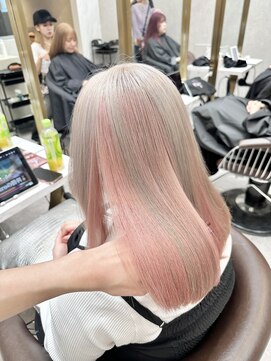 ロンド レア 天神大名店(Lond Le’a) 髪質改善フェミニン小顔似合わせカットブリーチアンブレラカラー