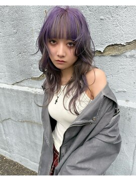 ラ キング(LA KING) 顔周りマッシュウルフミディアムレイヤーボブウルフ小顔ワンレン