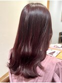 ピンクラベンダーピンクヘアー春カラーピンクベージュブラウン