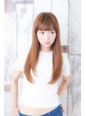 うる艶美髪ストレート×前髪パッツン