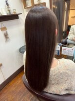 美容室 メザミー MESAMIES 20代30代ブリーチなし大人可愛いナチュラルブラウンストレート