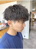 ツイストスパイラル無造作パーマ波巻きスパイラル波巻きパーマ